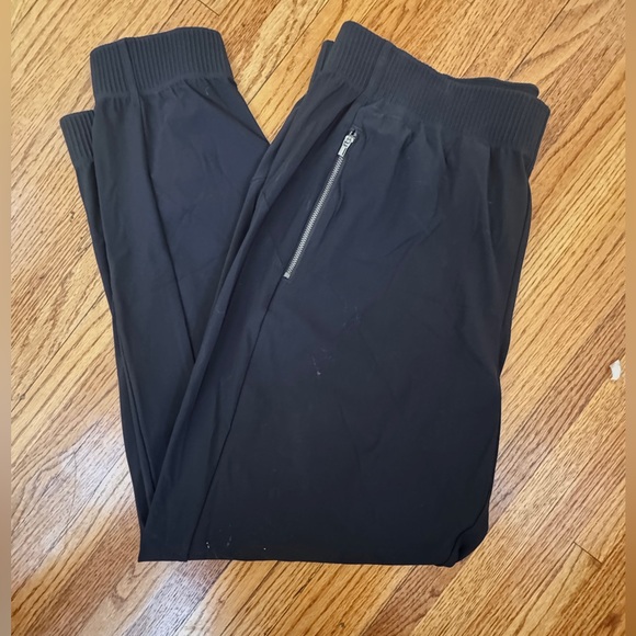 Athleta Cosmic Black Joggers with Zipper Detail - Picture 1 of 9